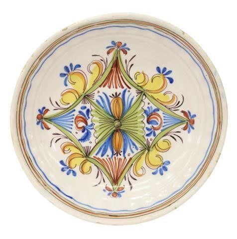 POLYCHROME TIN-GLAZED EARTHENWARE