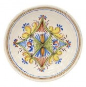 POLYCHROME TIN-GLAZED EARTHENW