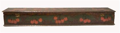 Polychrome wood storage box   