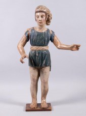 POLYCHROMED AND GILTWOOD MANNE