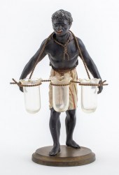 POLYCHROMED FIGURE OF A BLACKA