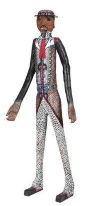 POLYCHROMED WOOD MATADOR SCULP