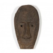POLYNESIAN CARVED WOOD FACE  E