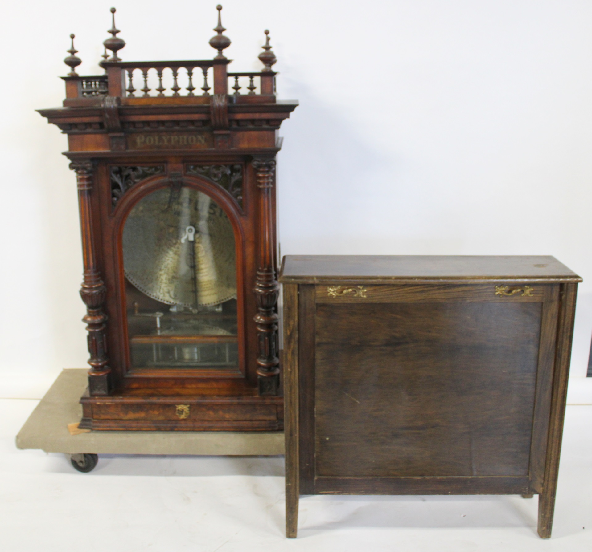 POLYPHON UPRIGHT DISC MUSIC BOX