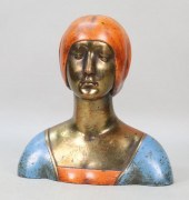 POMPEIAN BRONZE POLYCHROME BUS