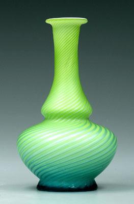 Pompeian swirl satin glass vase,