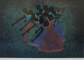PONCHO, AFRICAN DANCERS, SERIG