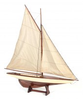 POND MODEL OF A GAFF-RIGGED SL
