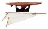 POND MODEL OF AN X BOAT CIRCA