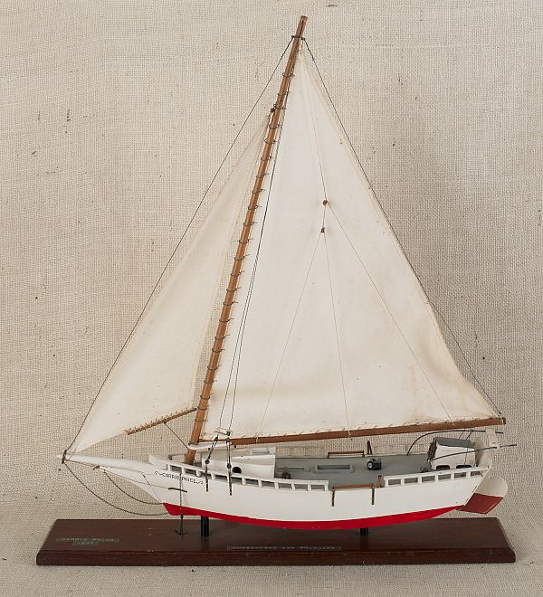 Pond model of the sailboat Carrie