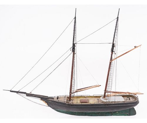 POND MODEL SCHOONERLarge two-masted