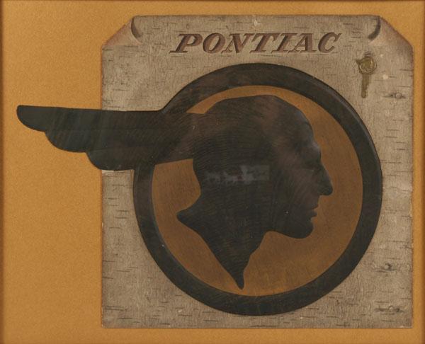 Pontiac embossed die-cut counter