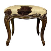 PONY SKIN UPHOLSTERED, BENCH O