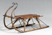Pony sleigh, bentwood fronts w