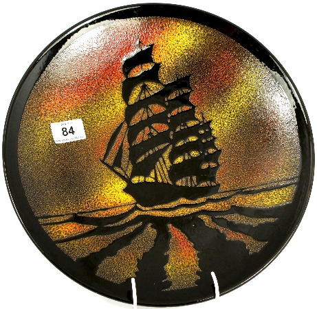 Poole Charger decorated with a