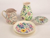 Poole Pottery, a floral balust