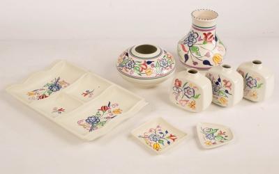 Poole Pottery, a floral four