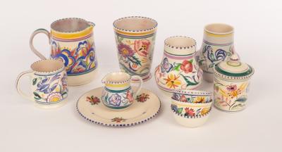 Poole Pottery, a floral vase with