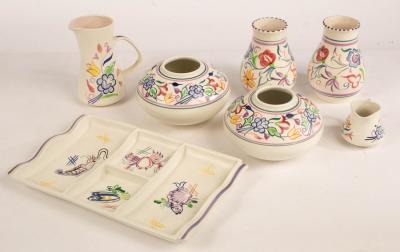 Poole Pottery, a four-section