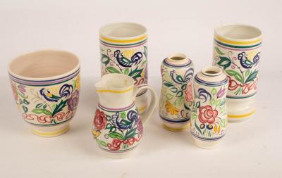 Poole Pottery, a pair of floral