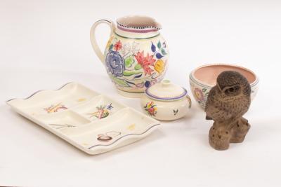 Poole Pottery, five pieces