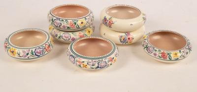 Poole Pottery, seven 15cm posy
