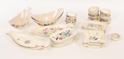 Poole Pottery, three floral