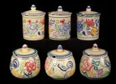 Poole Pottery, three floral ja