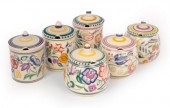 Poole Pottery, three floral ja