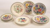 Poole Pottery, three floral sh