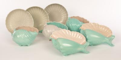 Poole Pottery, three twintone