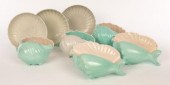 Poole Pottery, three twintone