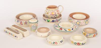Poole Pottery, two floral posy