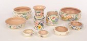 Poole Pottery, two floral shal