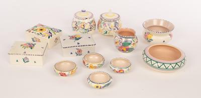 Poole Pottery, two marmalade