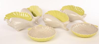 Poole Pottery, two twintone seagull