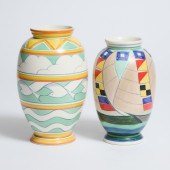 Poole 'Seagulls' Vase and a 'Y