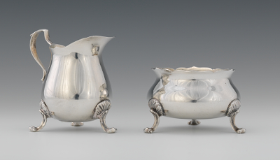 Poole Sterling Silver Cream & Sugar