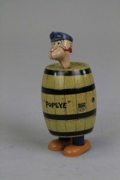 POPEYE IN BARREL Chein lithogr