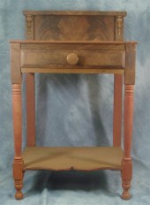Poplar and mahogany Sheraton w