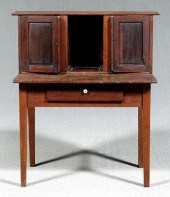 Poplar and pine writing table,