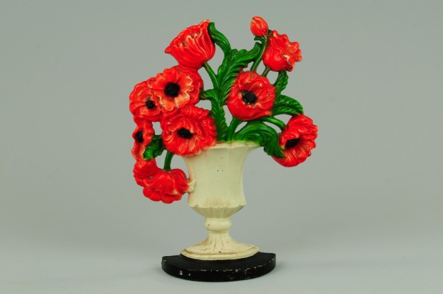 POPPIES DOORSTOP Hubley ''440 ''