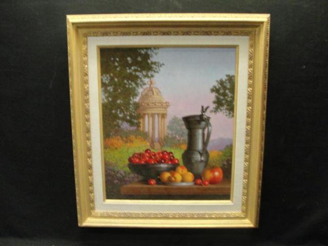 PORCEL, Georges. Oil on Canvas of