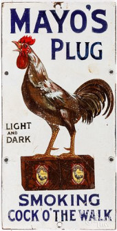 PORCELAIN ADVERTISING SIGN<br>