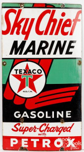 PORCELAIN ADVERTISING SIGN<br>