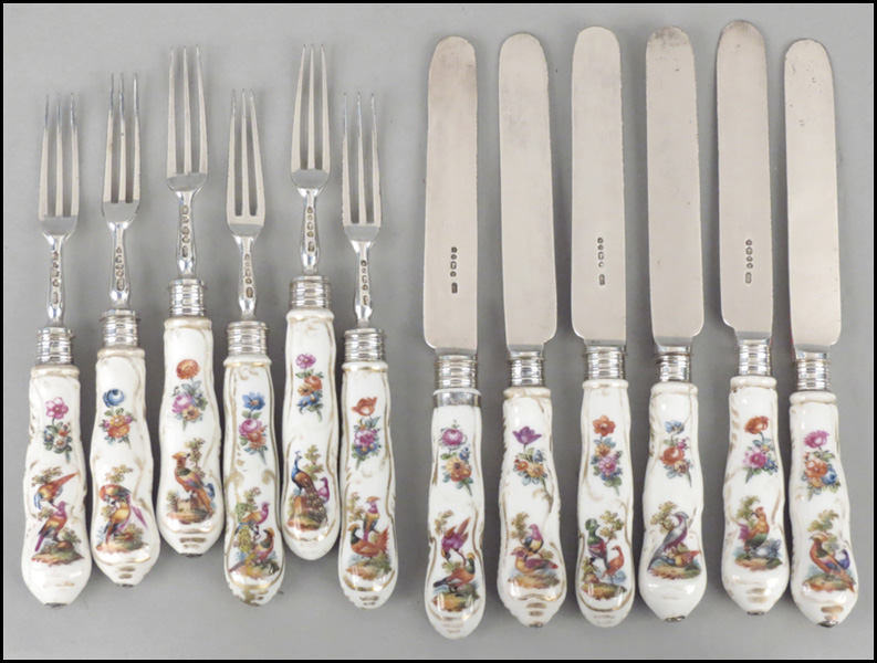 PORCELAIN AND ENGLISH SILVER