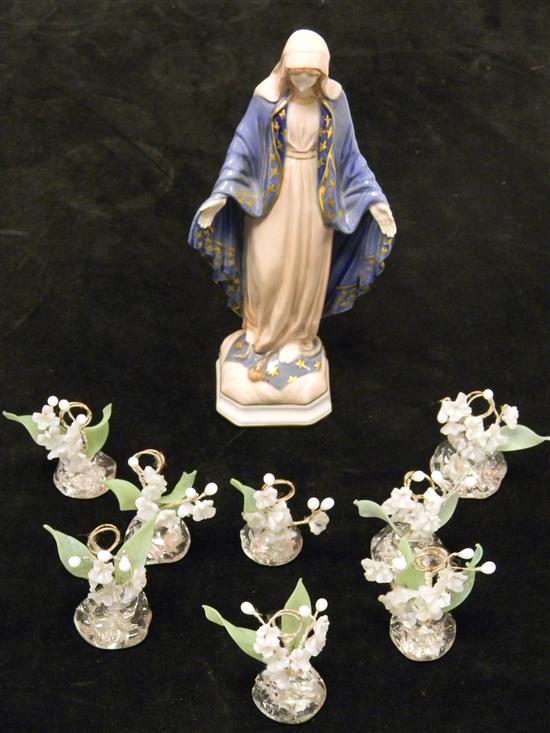 Porcelain and glass decorative