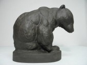 Porcelain bear sculpted by Aug