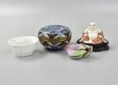 PORCELAIN BUDDHA,CUP, ENAMEL C