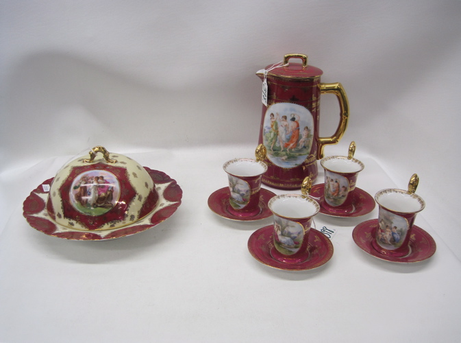 PORCELAIN CHOCOLATE SET & COVERED
